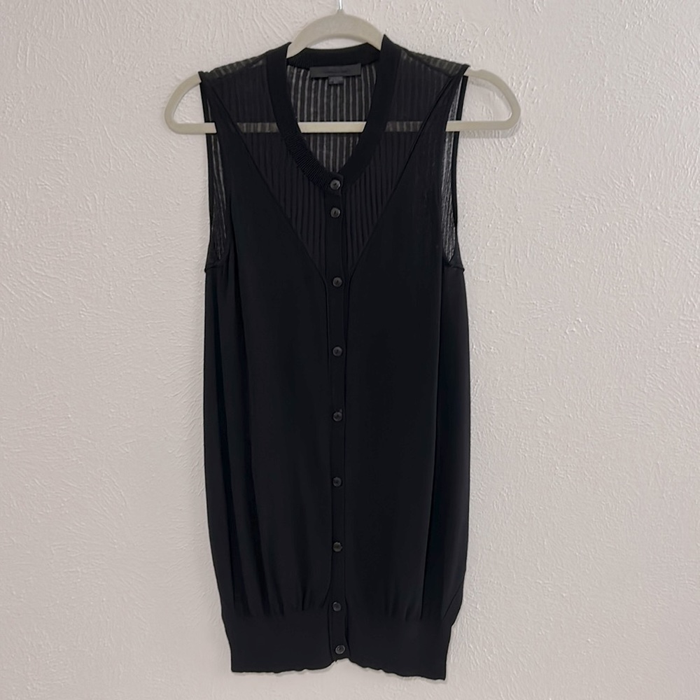 Alexander wang vest fine gauge knit high low Small - Picture 2 of 8